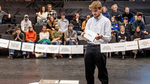 The stage is yours: Belgian theatre company Ontroerend Goed provides the instructions and suggestions, then it's up to the audience to do the show... Pic: Ans Brys