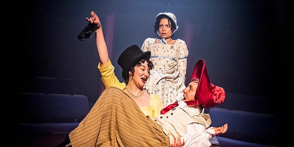 (L-R) A K Golding, Rebecca Banatvala and Sam Newton in Northanger Abbey. All pics: Pamela Raith