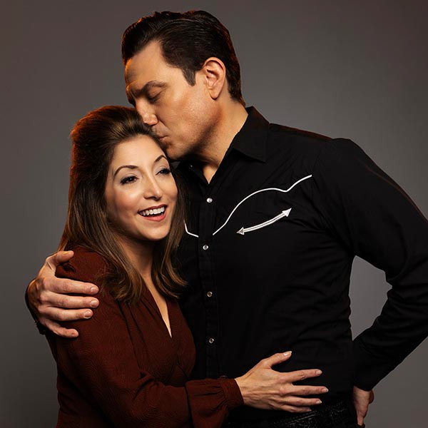 Christina Bianco and Christopher Ryan Grant play June and Johnny in The Ballad of Johnny and June