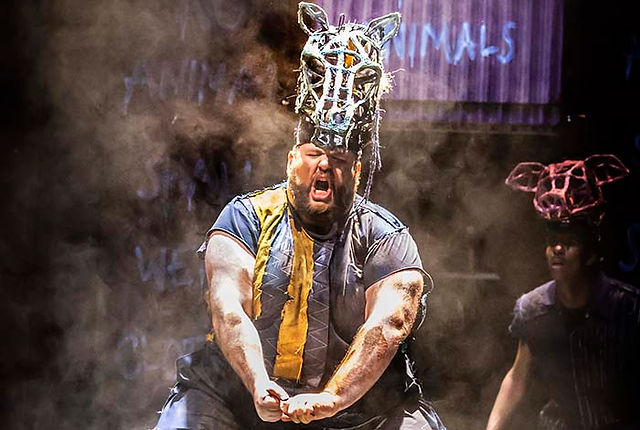 Sam Black in Animal Farm at the Octagon, Bolton