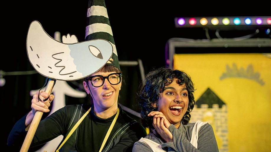 Wrongsemble's Rapunzel features (l-r) Rosie Fox and Krushnaa Chousalkar. Pic: Yellow Wellie Films
