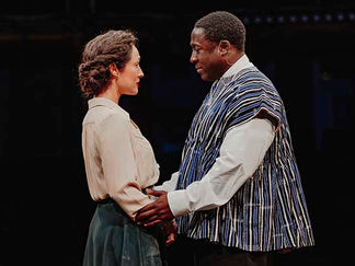 Bex Smith as Betty Dorman and Eric Kofi Abrefa as Kwame Nkrumah in Liberation