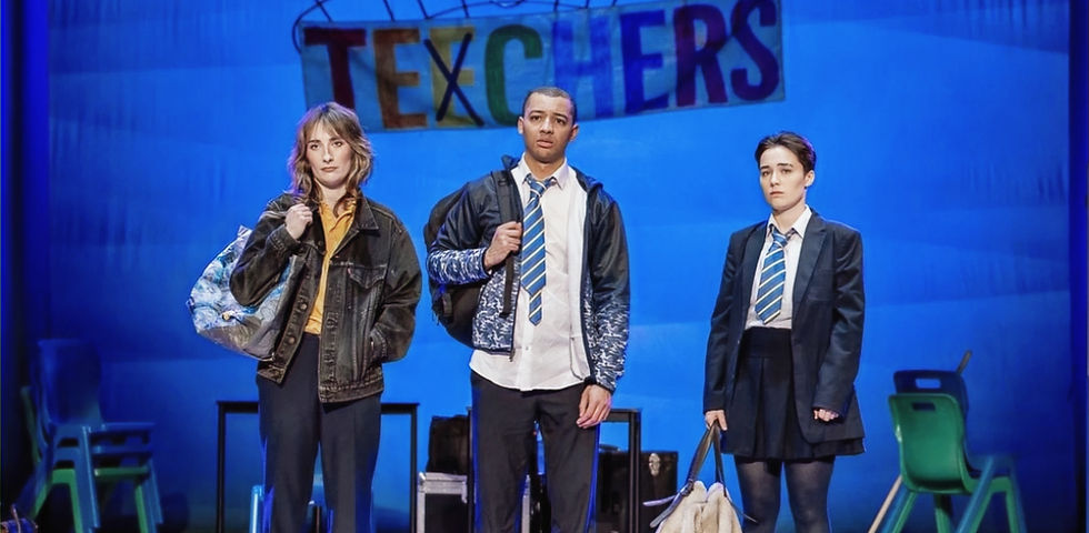 Raising drama: Sophie Suddaby, Levi Payne and Jo Patmore in Teechers. All pics: John Godber Company