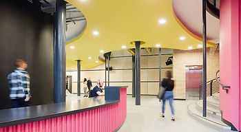 The redesigned and brightly-coloured main foyer. Pic: Adrian Lambert