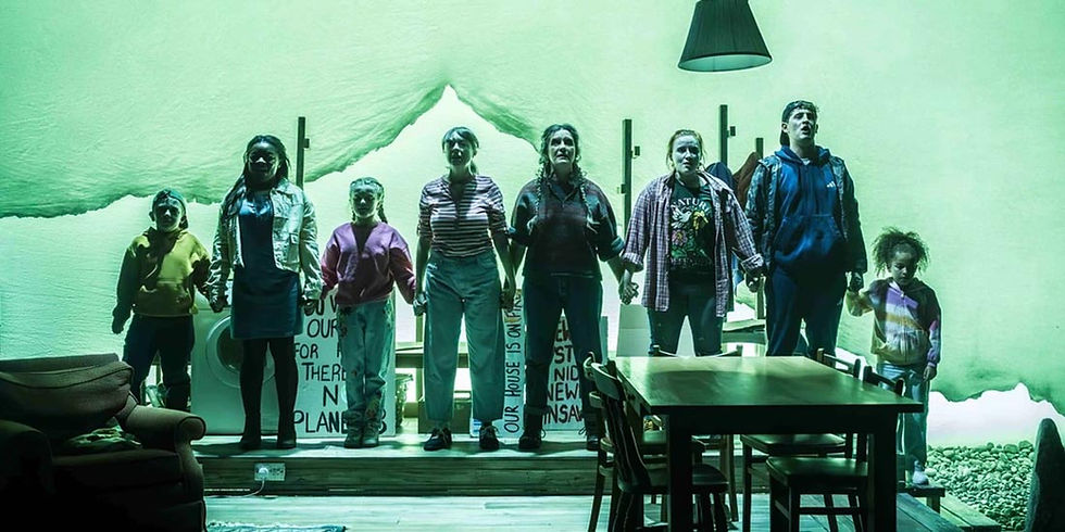 United against the waves: peril from the seas in Theatr Clwyd's Atlantis. All pics: Marc Brenner