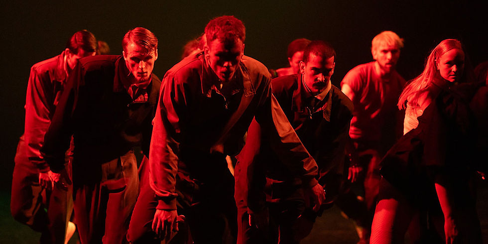Rambert in from (La)HORDE'S Hop(e)storm, one of three dances in the company's centenary-marking This Is Rambert show