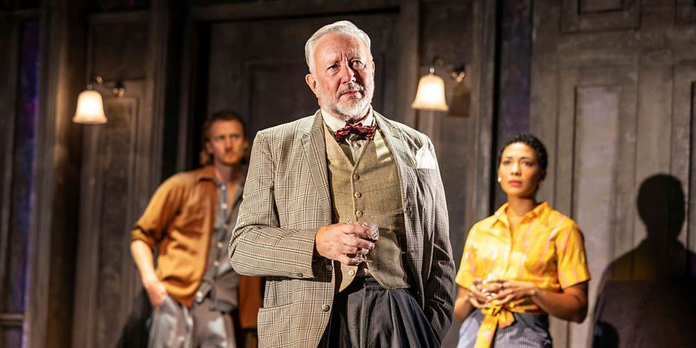 l-r: Robin Morrissey (Luke), Jasper Britton (Dr Montague) and Sophie Lenglinger as Theo in The Haunting of Hill House. All pics: Pamela Raith