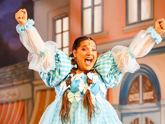Having a great time: Belle (Katarina Zofia) in Beauty and the Beast at Chester