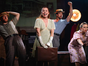 Performers in Hope Mill's revue, The MGM Story: l-r James Corlett, Niamh Hendron, John-Paul Birss and Charlie Mae McKevitt