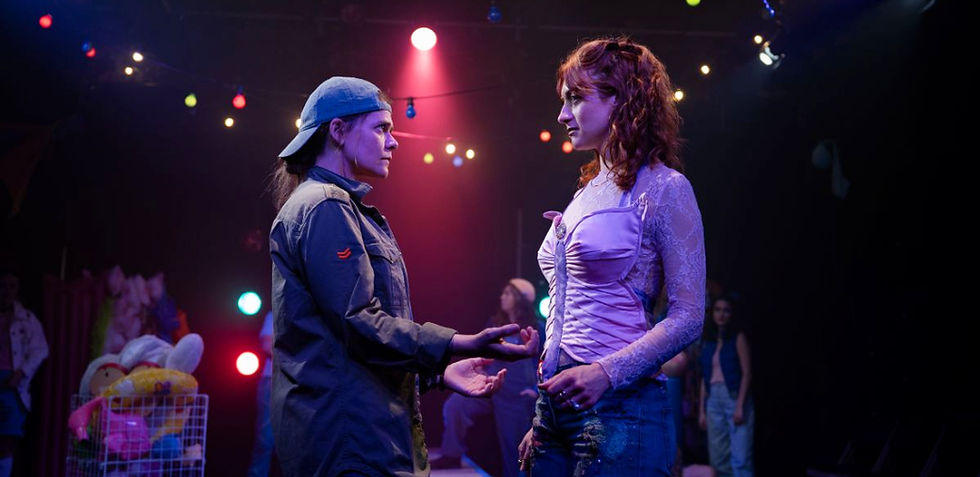 Hannah Ellis-Ryan as Viola and Jessica Mannion as Olivia in HER Productions' Twelfth Night. Pics: Kelsea Knox