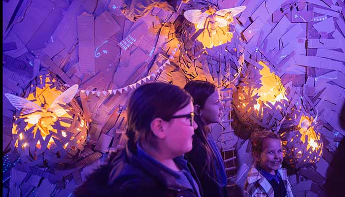 A scene from Steve Wintercroft's fantasy exhibition Grue for Bradford City of Culture