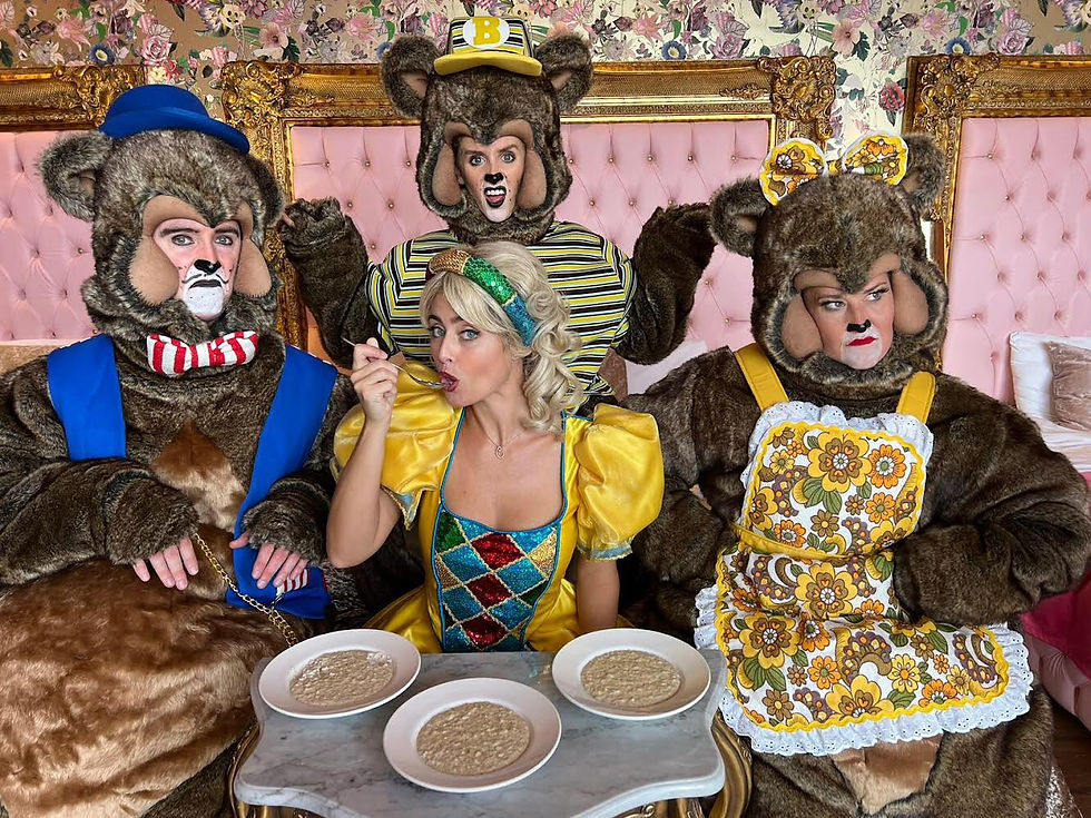 The cast of Goldilocks and the Three Bears