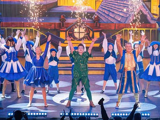 Cast of Peter Pan at Venue Cymru