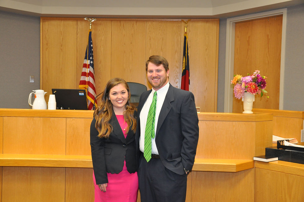 Brian & Sarah at Swearing In