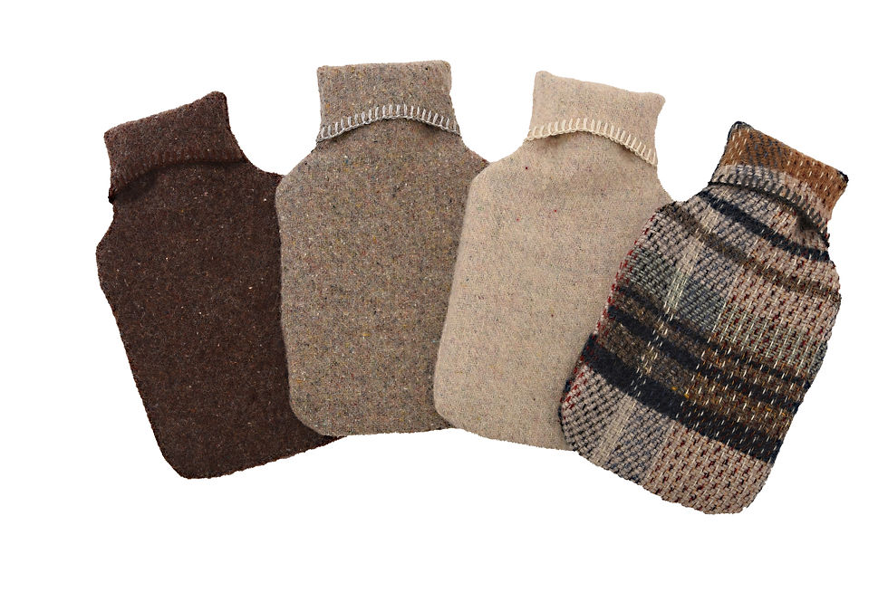 Thumbnail: Lambswool/Recycled Wool Hot Water Bottle Cover