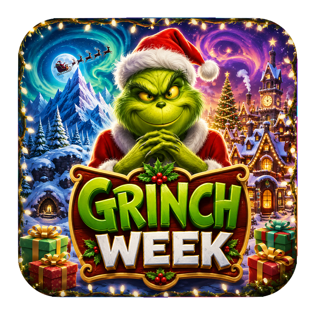 Grinch Week camp theme artwork