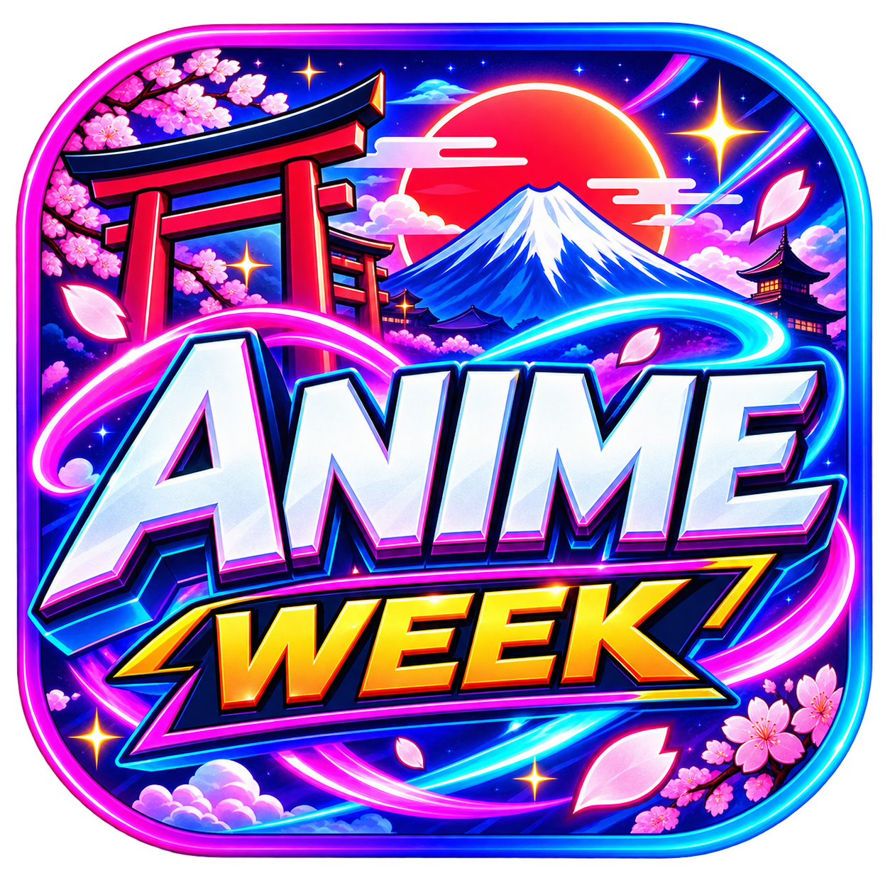 Anime Week camp theme artwork