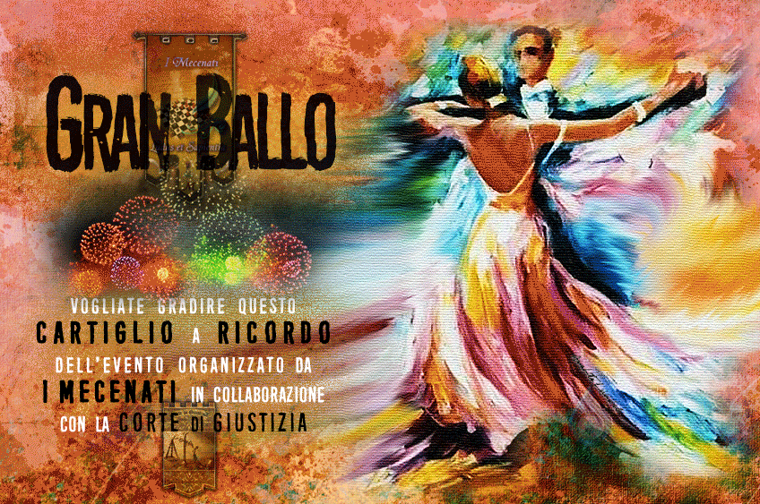 Cartiglio Ricordo Gran Ballo