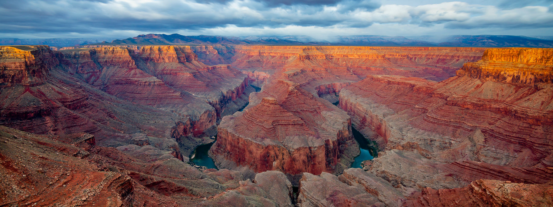 Tatahatso Point, illuminated by the soft sunlight in Marble Canyon. Photography print and wall art.