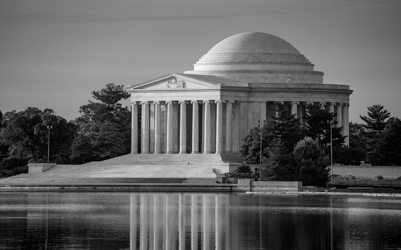 The Thomas Jefferson Memorial by the Tidal Basin in Washington DC. Fine art landscape photography print for sale.