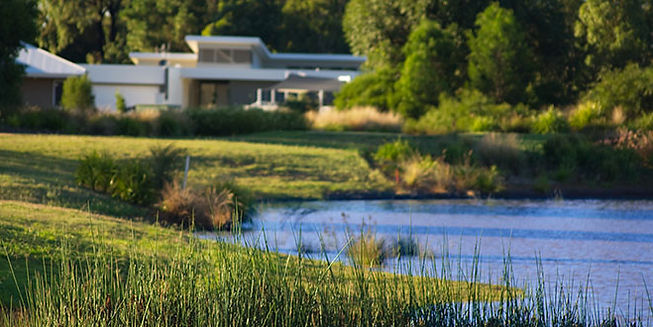 Amazing views across the Hill Top Golf Couse and waterways