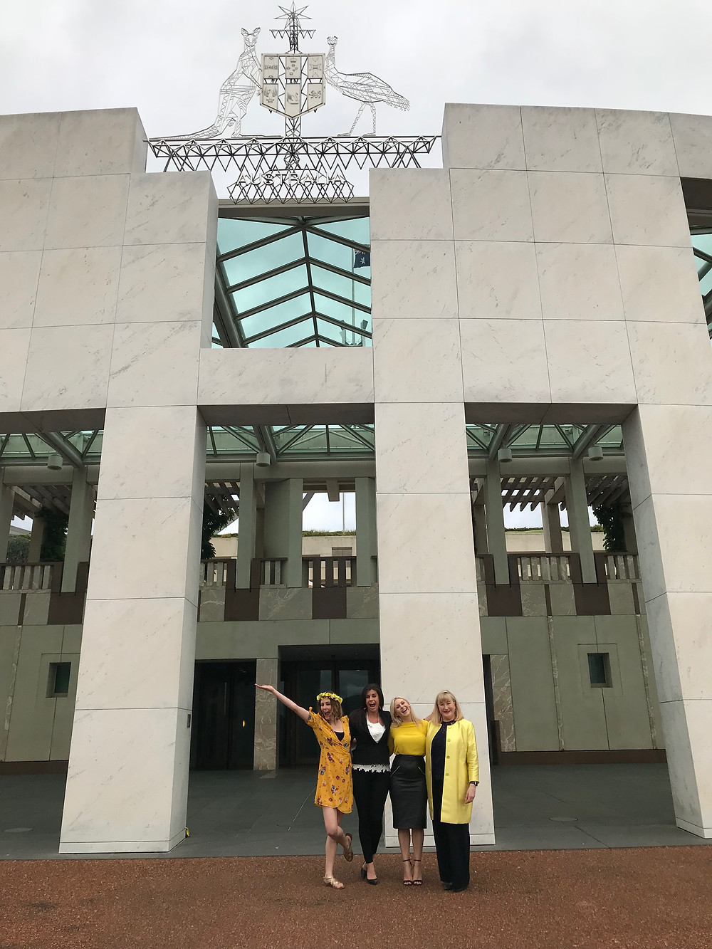 Endometriosis Australia Ambassadors Ellie Angel, Fiona Stevens, Savannah & Director Donna Ciccia