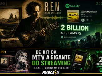 “Losing My Religion” entra para o clube dos 2 bilhões no Spotify e prova que clássicos do rock seguem vivos na era digital
