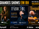 Shows em BH: Toquinho, Fábio Jr. e Lobão agitam o fim de semana na capital
