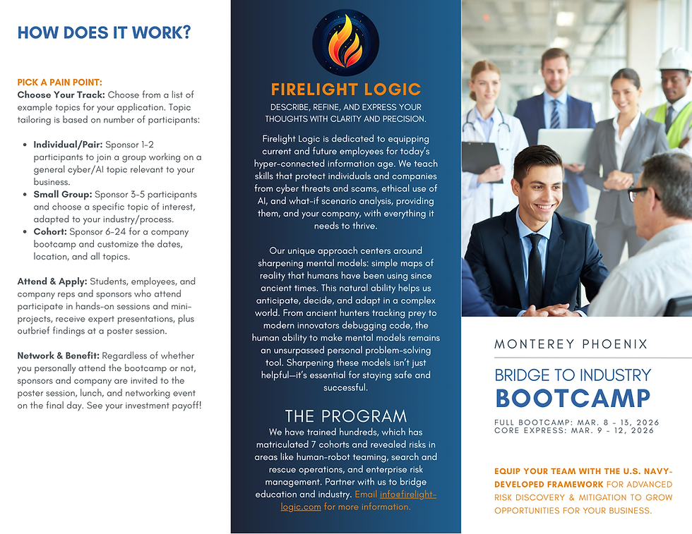 MP Bootcamp General Sponsor Tri-Fold Design