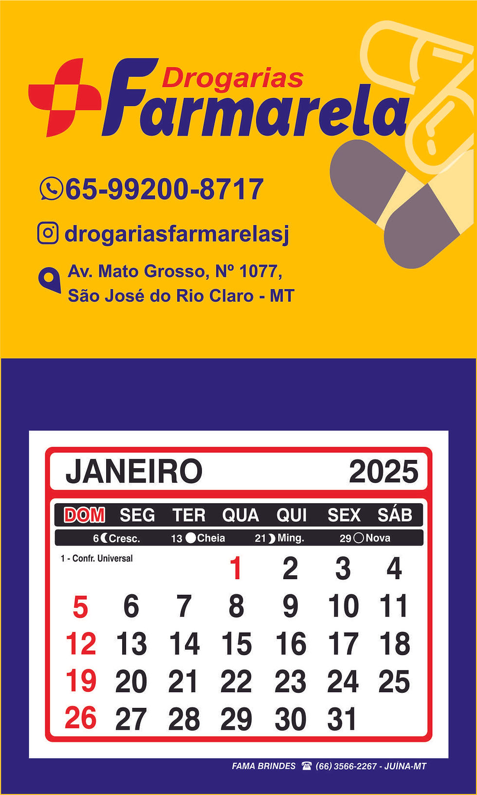 Miniatura: Calendário de Geladeira