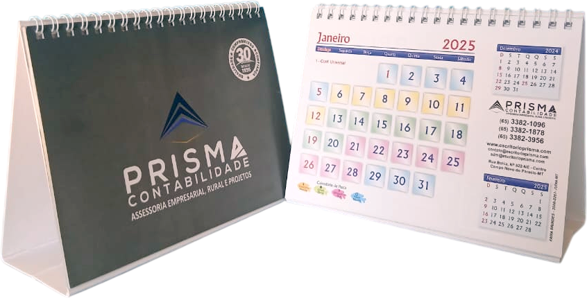Miniatura: Calendário de Mesa Padrão