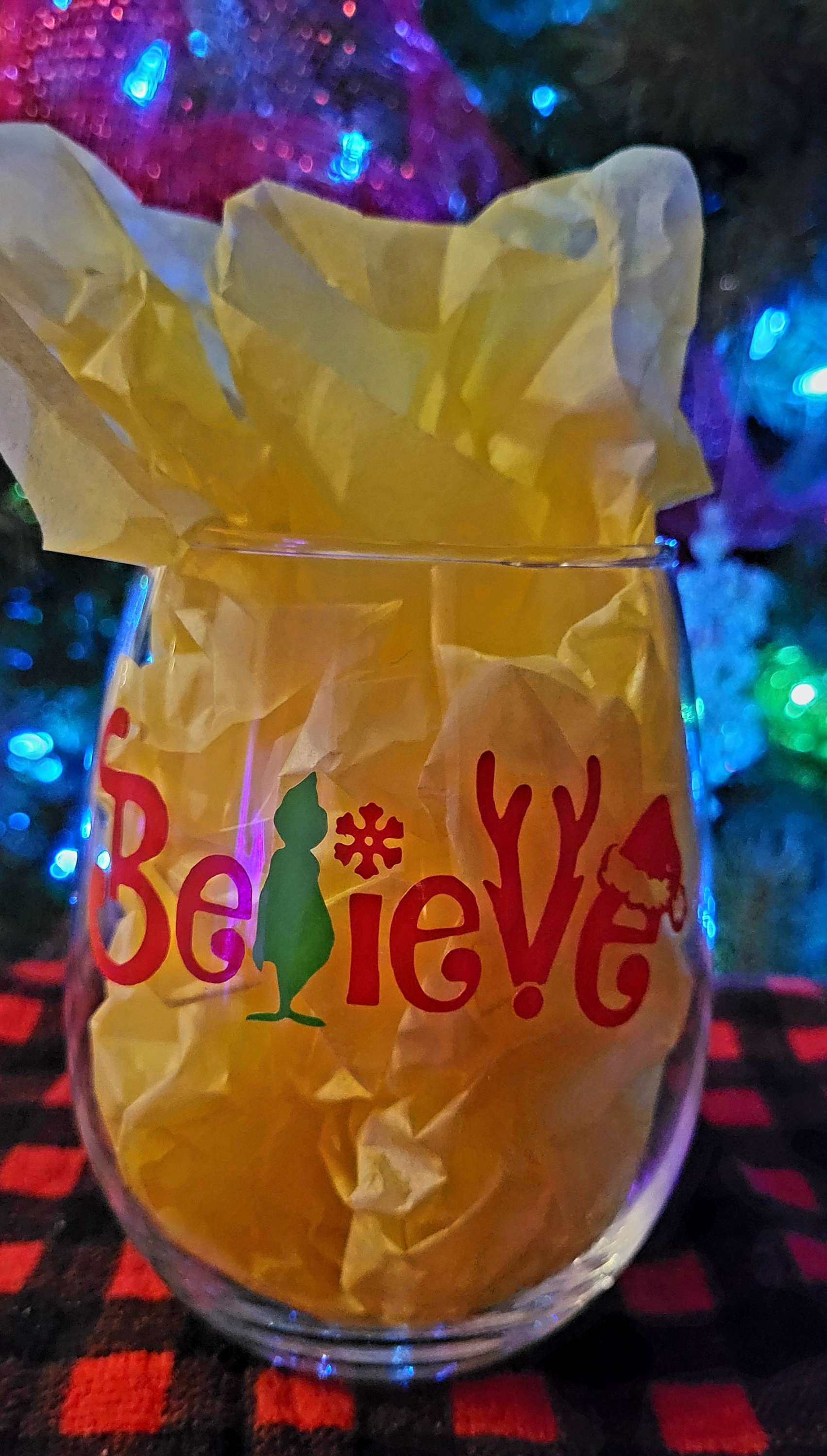 Wine glass Believe