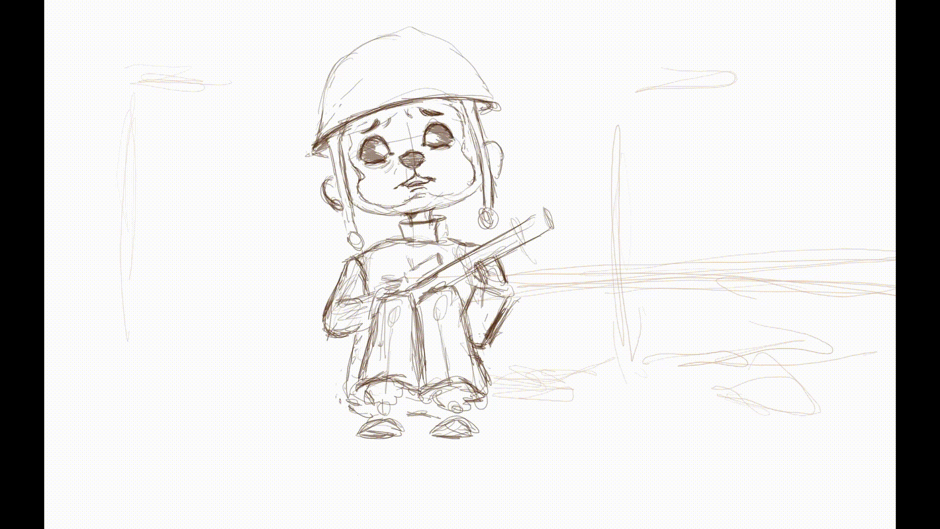 war scene chase