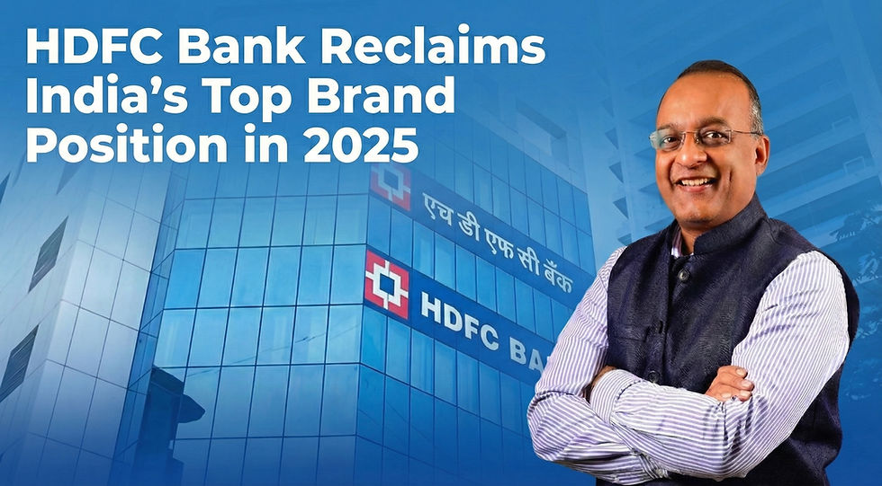 HDFC Bank is recognized as India's top brand for 2020, showcasing its strong market presence and customer trust.