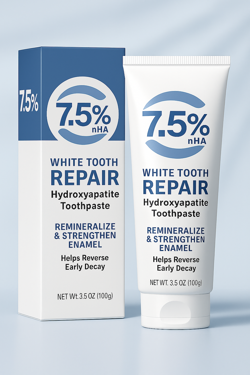 7.5% Hydroxyapatite White Tooth Repair Toothpaste