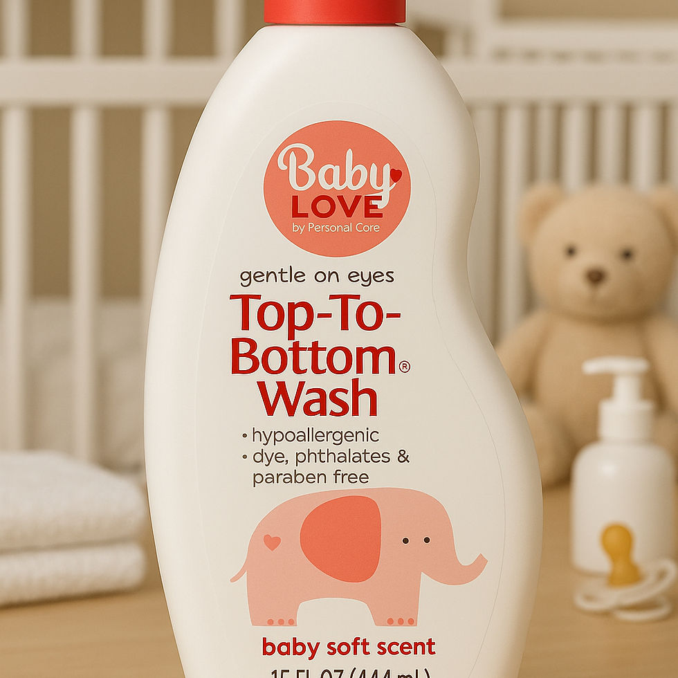 Gentle Baby Top-to-Bottom Wash with soft scent, safe for sensitive skin