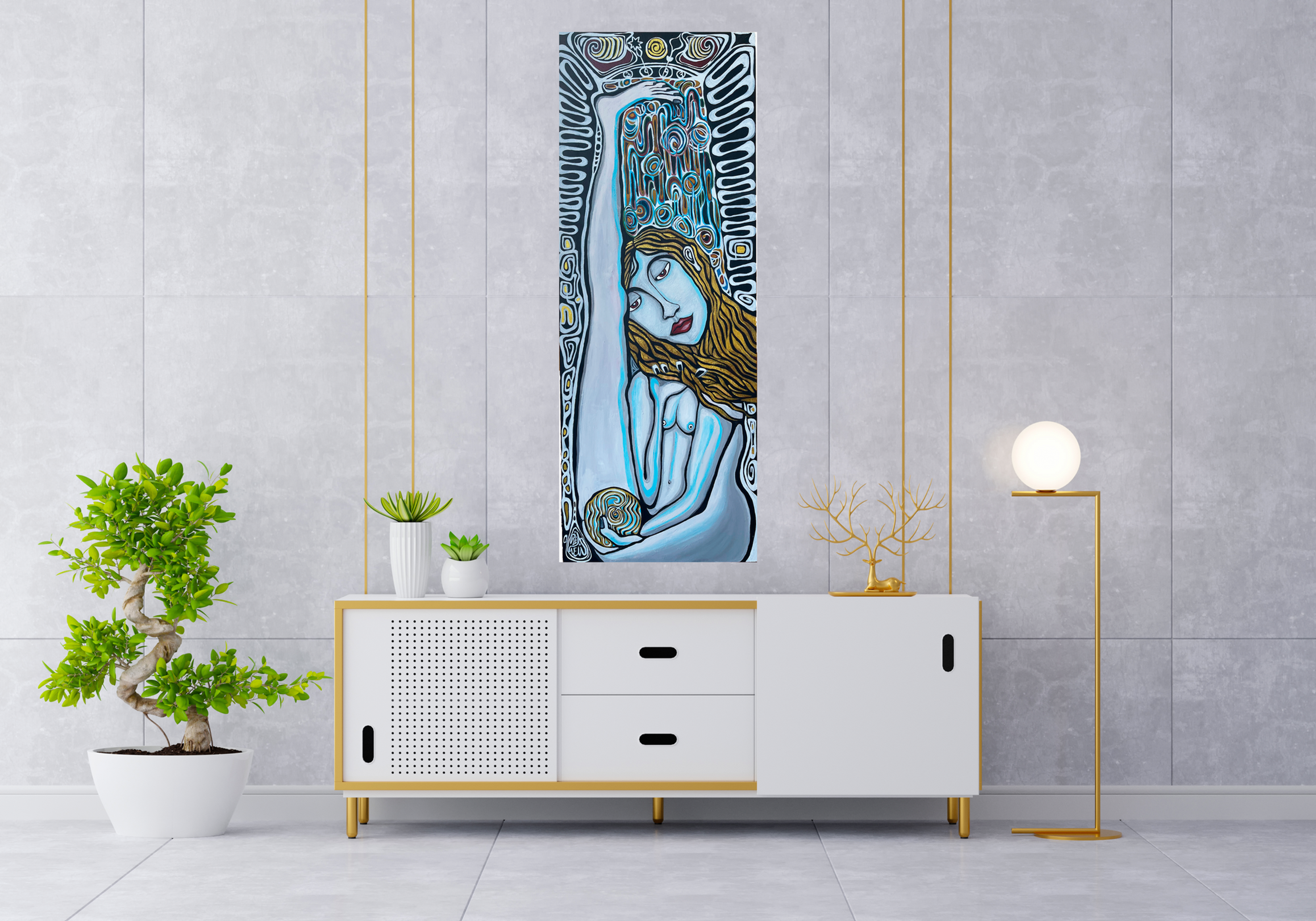 Posterdruck "Sarg Gedanke" 30*80cm