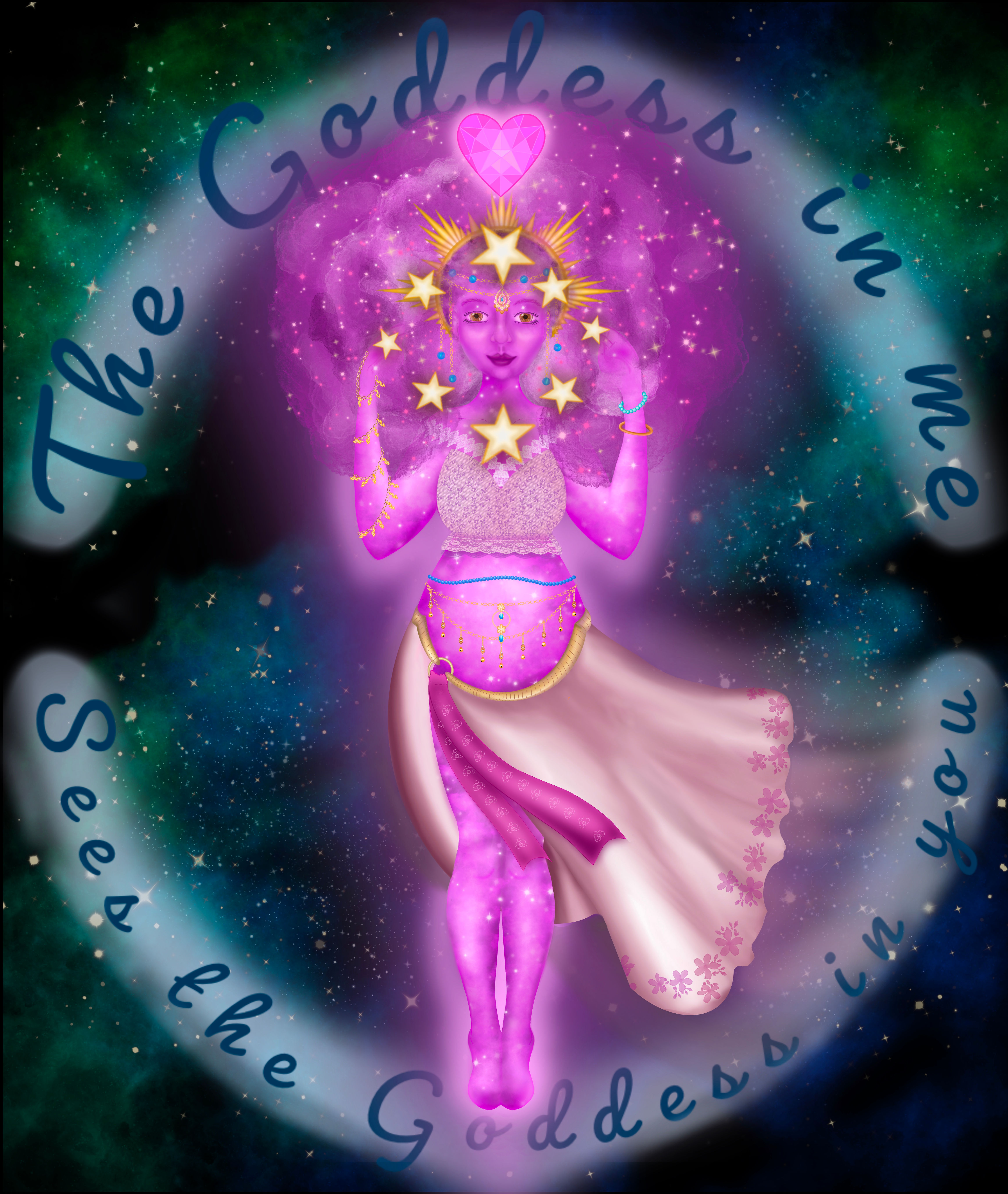 Goddess in me, sees the Goddess in you Prints 11 by 14 inch