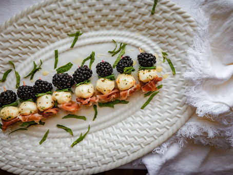 Blackberry Prosciutto Skewers