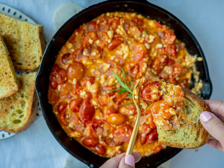 Garlic and Feta Tomato Dip