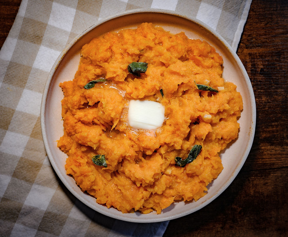 Sage & Garlic Sweet Potato Mash