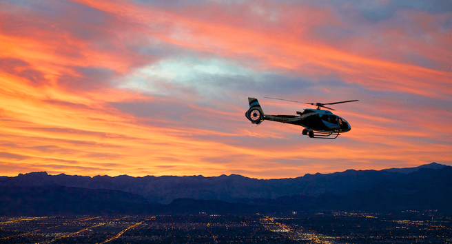 helicopter-sunset-sardegna luxury