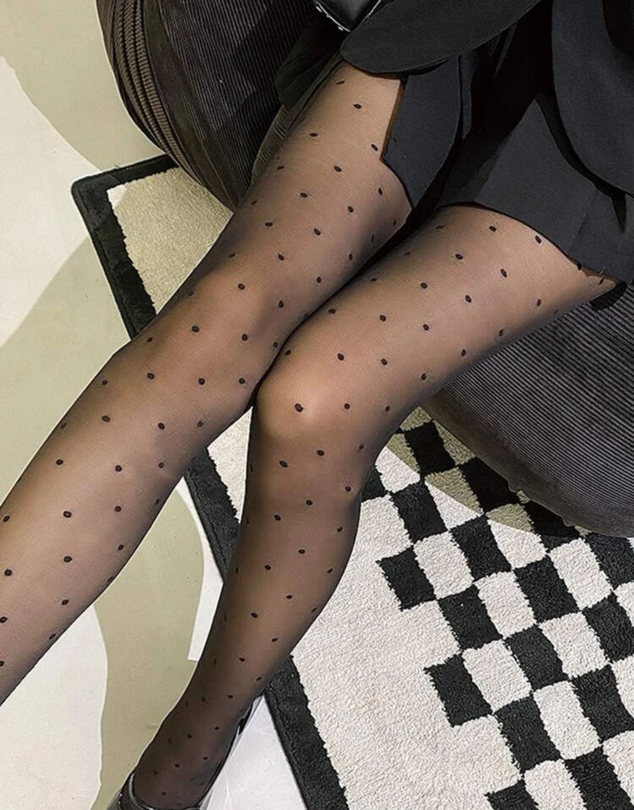 Panty negro lunares 20DEN 