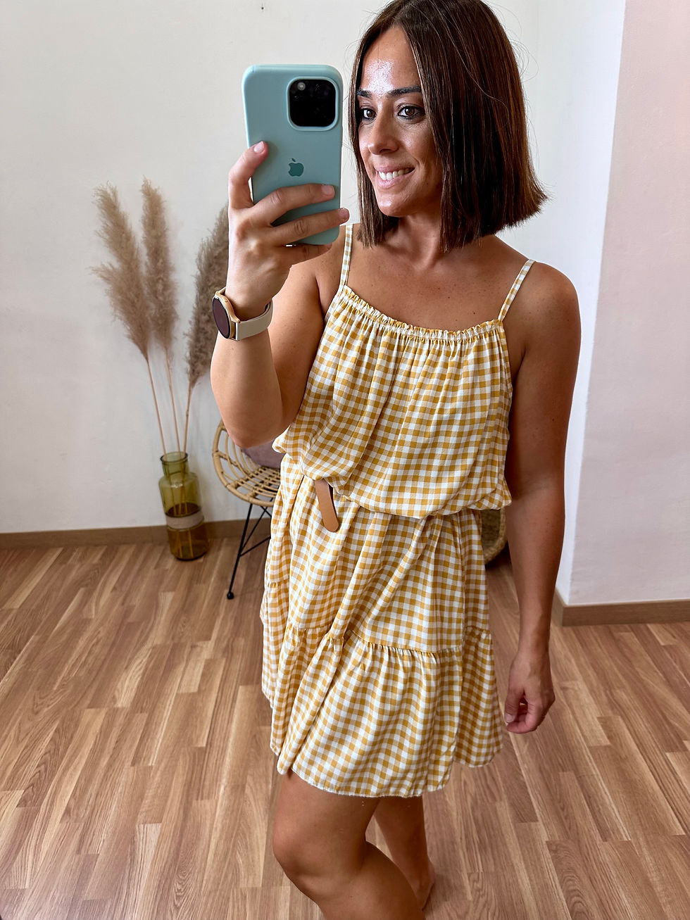 Miniatura: Vestido Noelia mostaza