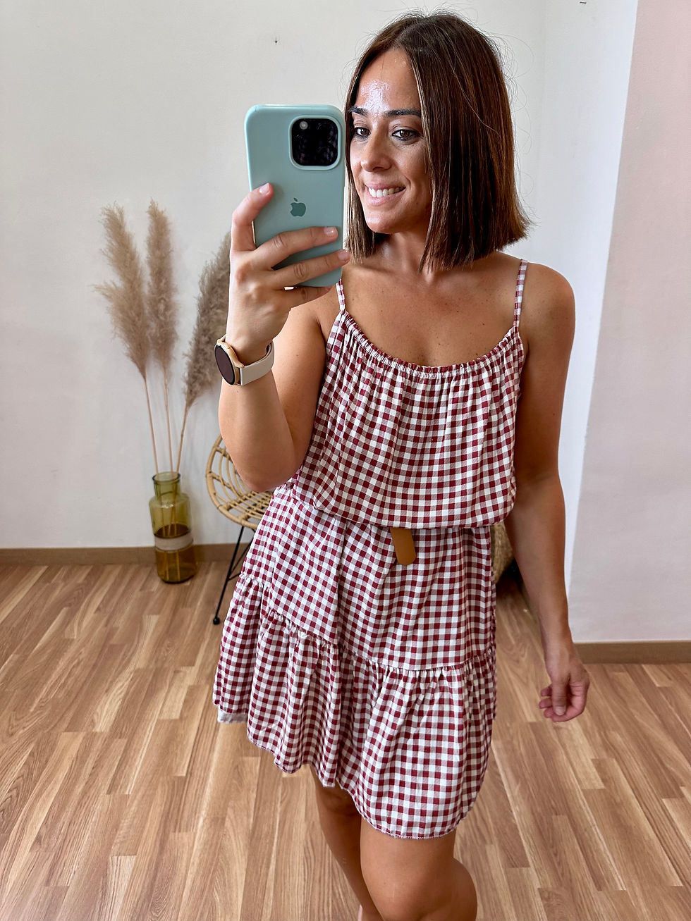 Miniatura: Vestido Noelia Burdeos