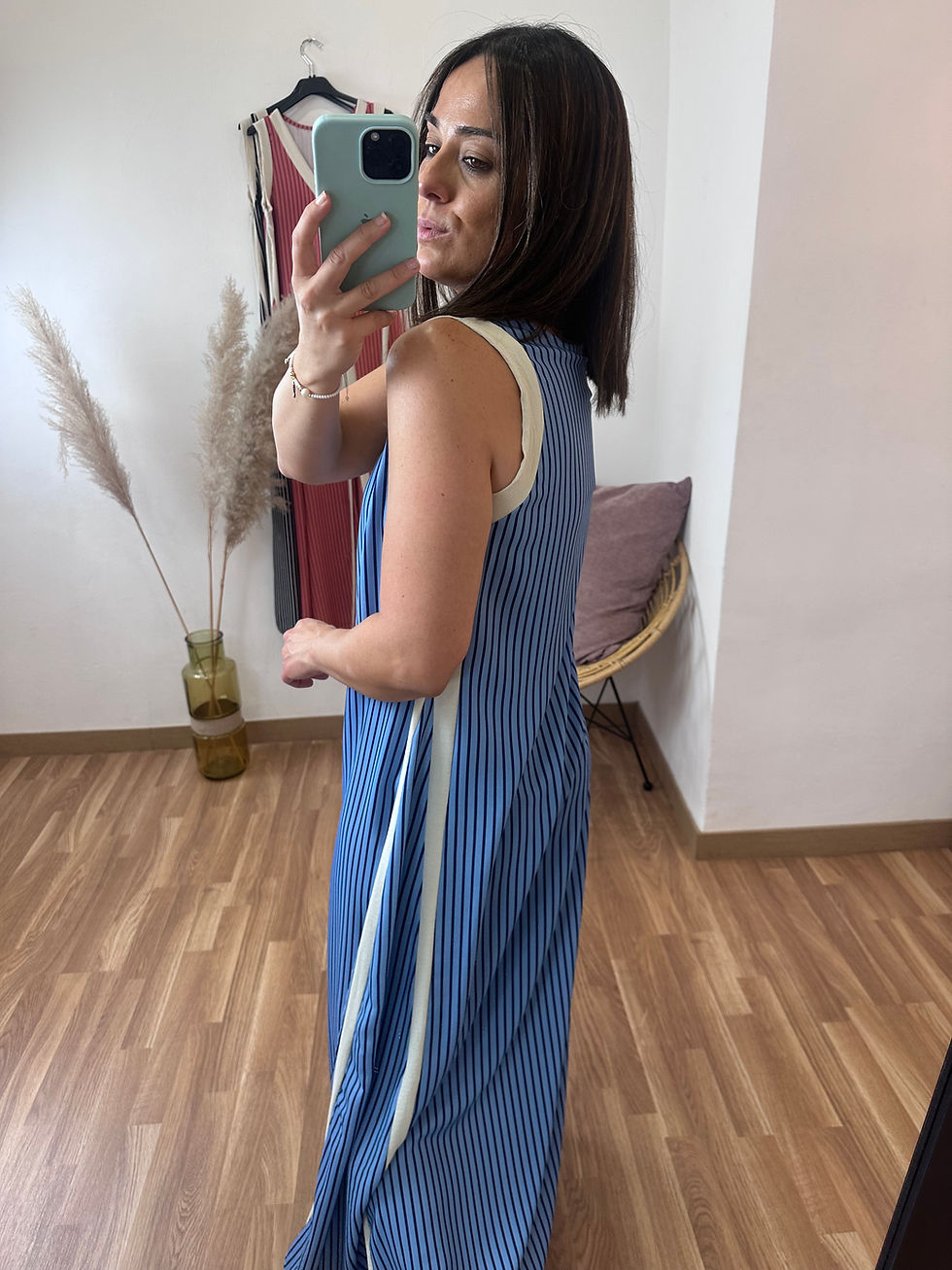 Miniatura: Vestido azucena azul
