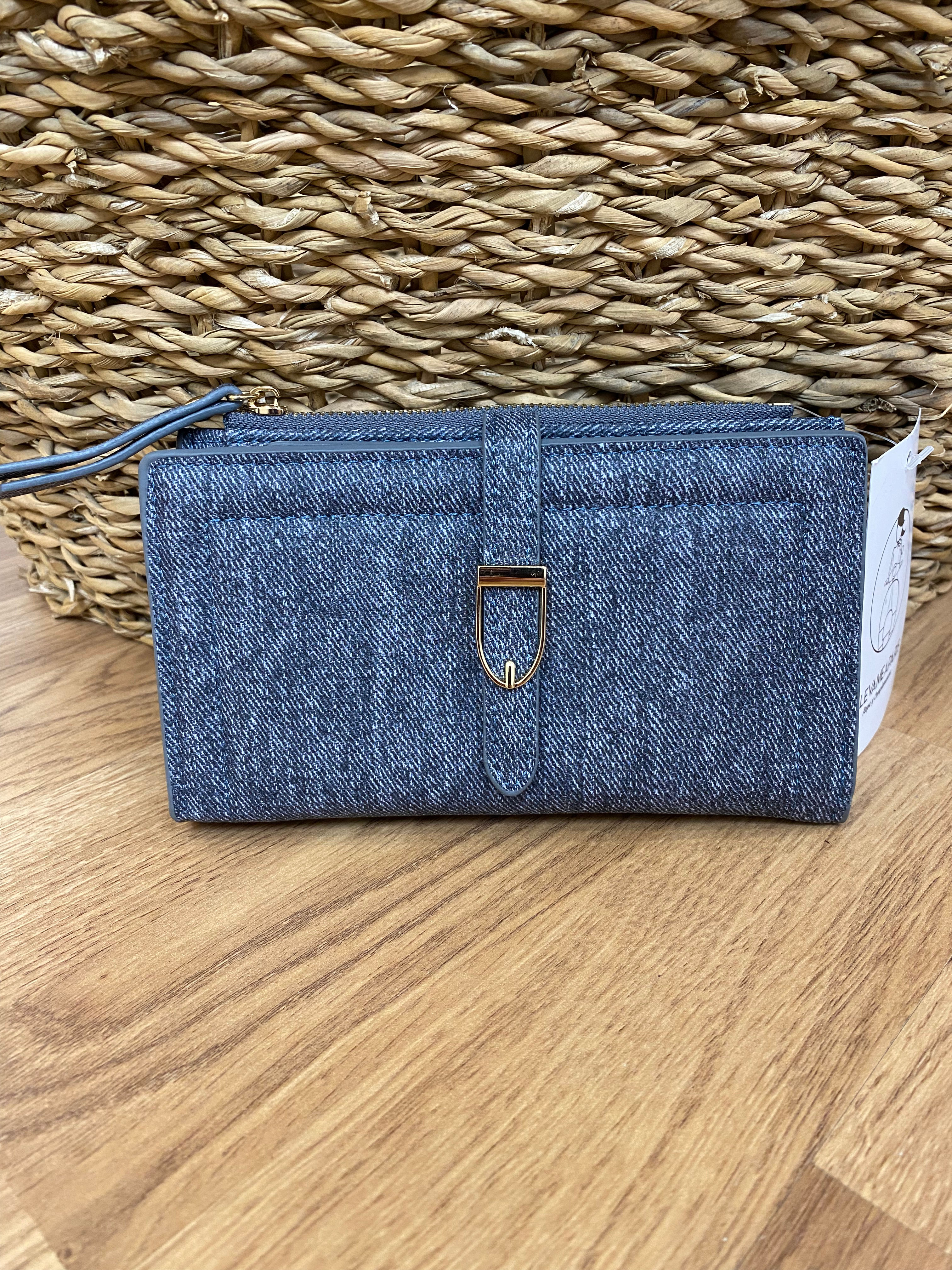 Cartera Jaspeada Azul 