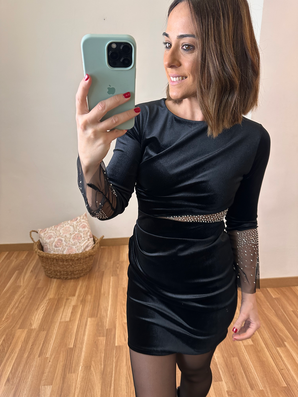 Miniatura: Vestido noche terciopelo