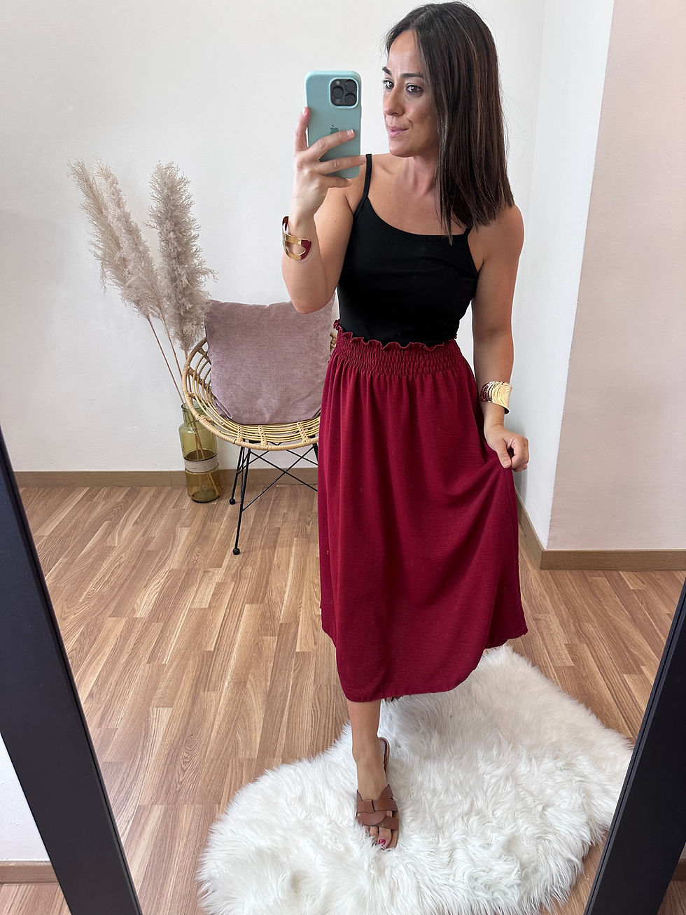 Miniatura: Vestido Mati granate