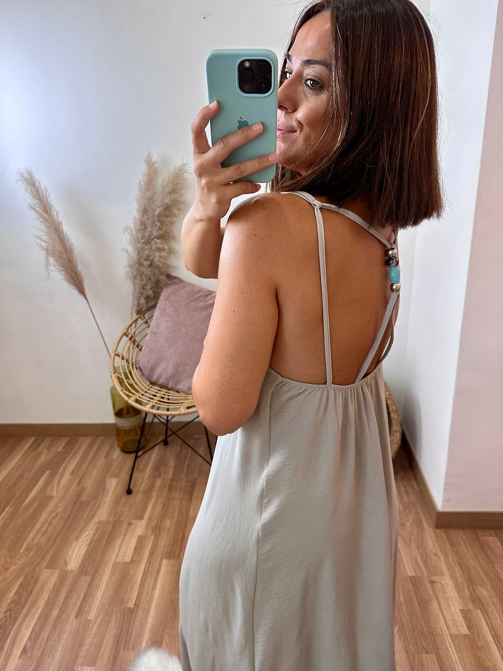 Miniatura: Vestido Nina taupé 